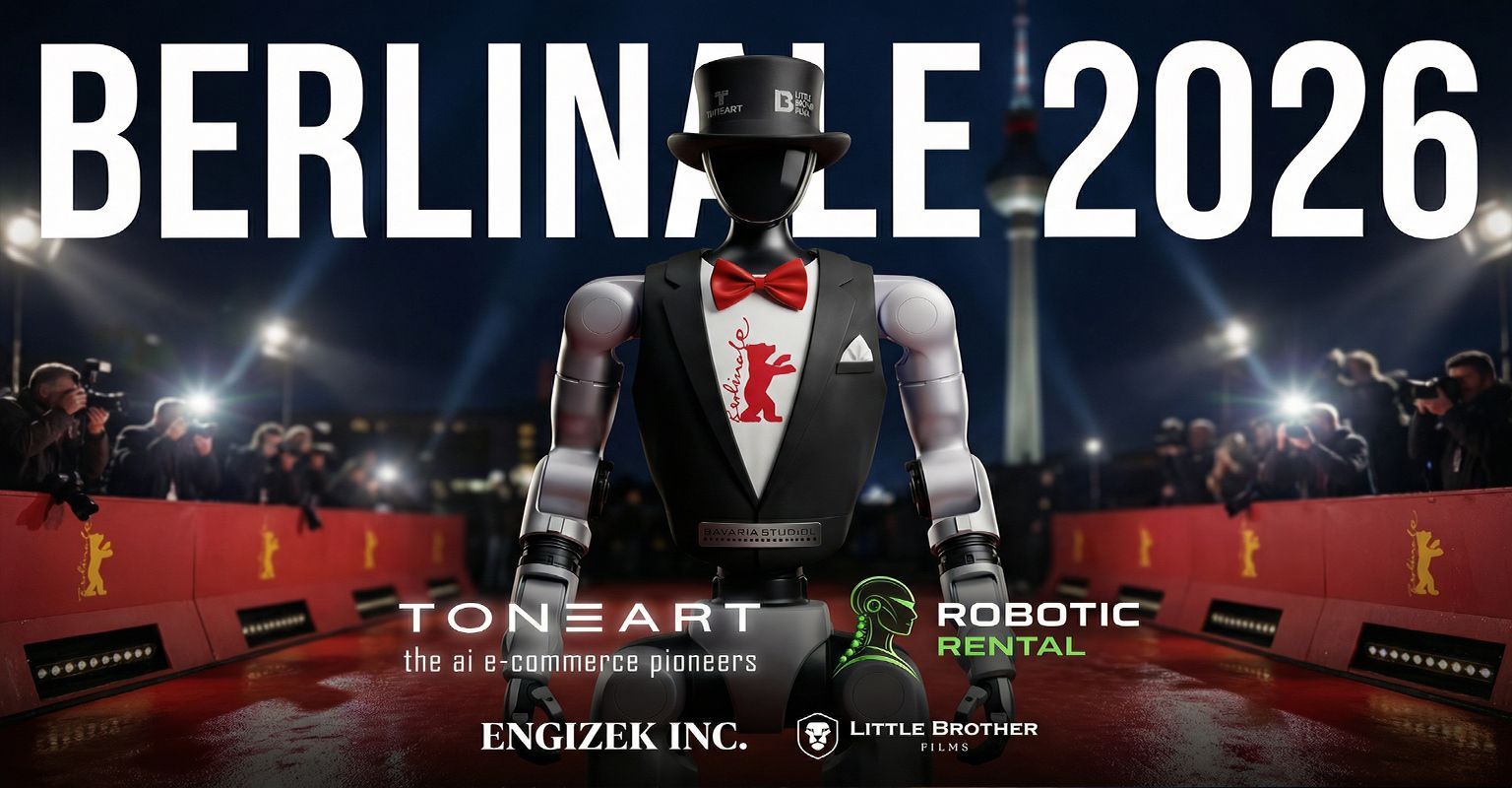 Humanoider Roboter von TONEART auf dem roten Teppich der Berlinale 2026