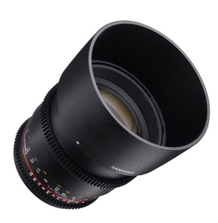 Samyang 85mm T1.5 VDSLR II Objektiv für Canon EF