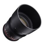 Samyang 85mm T1.5 VDSLR II Objektiv für Canon EF Seitlich