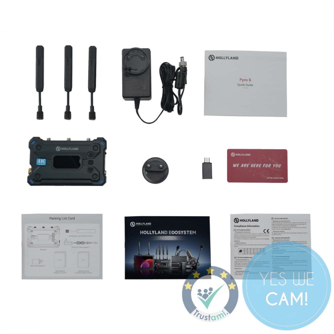 Hollyland Pyro S Wireless Video Receiver, Lieferumfang