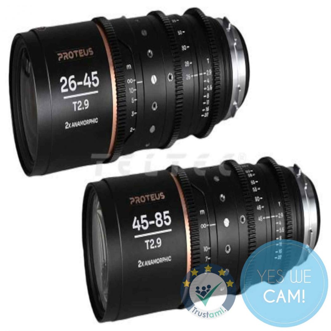 Laowa Proteus Zoom 2X Anamorphic 2-Lens Bundle (26-45, 45-85) - Amber Flare Lens