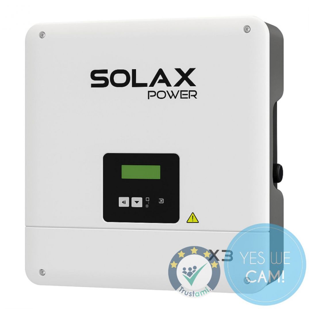 SOLAX X3-Hybrid G4 mit 5 kW - Frontansicht mit Bedienelementen
