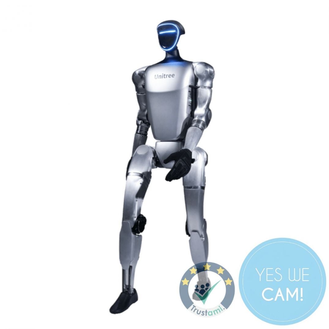 Unitree G1D U1 humanoider Roboter Frontansicht im Studio