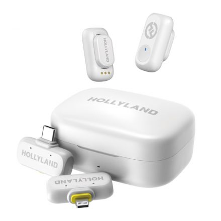Hollyland LARK A1 Combo Ivory White Wireless Microphone