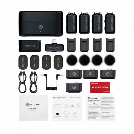 Hollyland LARK MAX 2 Combo 4-Person Version Wireless Microphone