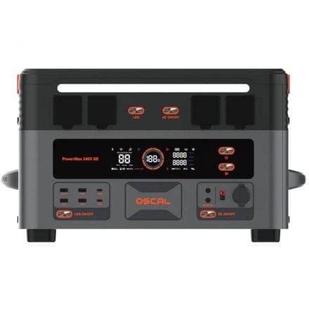 OSCAL PowerMax 2400 SE Powerstation – 2016 Wh | 2400 W - 0% MwSt. (gem. § 12 Abs. 3 UStG)*