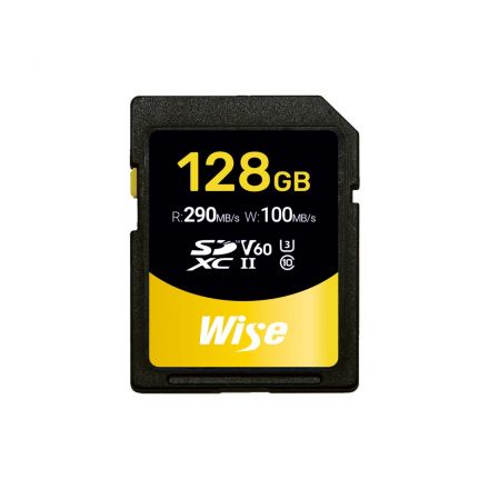 Wise 128 GB SDXC UHS-II V60 Memory Card