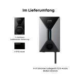 Lieferumfang des Anker V1 22 kW Ladegeräts mit drehbarer Ladestecker-Halterung und RFID-Karte.