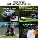ANTHBOT Genie 1000 erklimmt eine Rasenflaeche mit 45 % Steigung 
