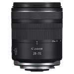 Canon RF 28-70mm F2.8 IS STM in dynamischer Perspektive – lichtstarkes Standardzoom für kreative Vollformat-Fotografie.