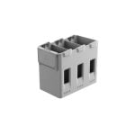 DJI Lito X1 Series Two-Way Charging Hub in schräger Vorderansicht mit drei Akkuschächten