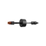 Seitenansicht des DJI Power XT90 auf MC4 Adapterkabels mit integriertem Kabelschutz und Solaranschlüssen
