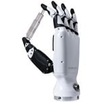 Anwendungsbeispiele der Inspire Robots RH56DFX Roboterhand bei Handschlag, Warenhandling, Gebäudesteuerung, Assistenz und Industrie.