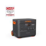 Jackery Explorer 2000 Plus Tragbare Powerstation in schräger Ansicht mit seitlicher Belüftung