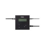 Libec MPC-1 Multi-Protocol Converter mit angeschlossenen Kabeln zur Steuerung von LX-ePed 2 Studio Pedestal Systemen