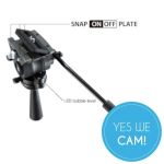 Libec S8 Tripod System with Slider Doppelkopf