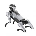Magicdog Pro Roboterhund mit technischer Rückseite, Draufsicht von hinten