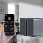 Marstek B2500-D Energiespeicher mit Mikrowechselrichter und sichtbarem Energiefluss