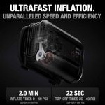 NOCO Boost+Air AX65 mit 100 PSI Luftkompressor für schnelles Befüllen von Reifen und präzise Reifendruckkontrolle.