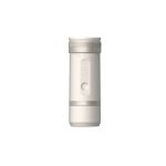 OutIn Fino Sandstone White tragbare elektrische Kaffeemühle in Weiß mit kompaktem Gehäuse