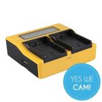 PATONA Dual LCD Ladegerät für Canon LP-E6 LCD