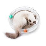 PETKIT 4 in 1 Kratzspielzeug und Körbchen für Katzen austauschbares Kratzbrett 