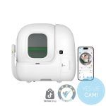 PETKIT Purobot Max Pro mit Kamera  Infrarot-Katzentoilette, Frontansicht 