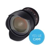 Samyang 10mm T3.1 VDSLR II Objektiv für Sony E-Mount Glas