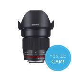 Samyang 16mm F2.0 ED AS UMC CS Weitwinkel-Objektiv Sony E-Mount  Profil