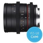 Samyang MF 50mm F1.3 Video APS-C Sony E lichtstarke