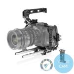 SHAPE Blackmagic Cinema Camera 6K/6K PRO/6K G2 Camera Cage, Top Handle and Rod Bloc System, Cage-Set