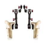 SHAPE Double Telescopic Wooden Handle Grip ARRI Rosette - W-HAND12