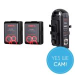 SWIT PB-M98S V-Mount Battery Pack x2 plus 2-ch Fast Charger S-3822S KIT Akku