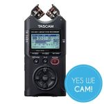 Tascam DR-40X Tragbarer Vierspur-Audiorecorder und USB-Interface Kondensatormikrofon