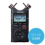 Tascam DR-40X Tragbarer Vierspur-Audiorecorder und USB-Interface Diktiergerät