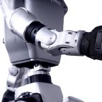 Unitree G1 EDU-U6 humanoider Roboter in einer modernen Laborumgebung
