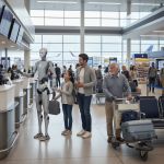 Unitree H2 humanoider Roboter am Flughafen – Assistenz, Check-in & Passagierservice