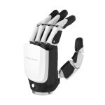 Unitree Inspire Robots Dexterous Robotic Hand RH56DFQ-2L links mit integriertem Handgelenk in Frontansicht 
