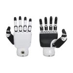 Rückansicht der Unitree Inspire RH56BFX-2R Roboterhand mit sichtbarer Fingermechanik und Sensorstruktur