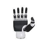 Perspektivische Ansicht der Unitree Inspire RH56BFX-2R Roboterhand für präzise Manipulations- und KI-Anwendungen