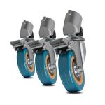 Walimex pro Stativrollen Pro 7522 3er-Set 75mm mobil