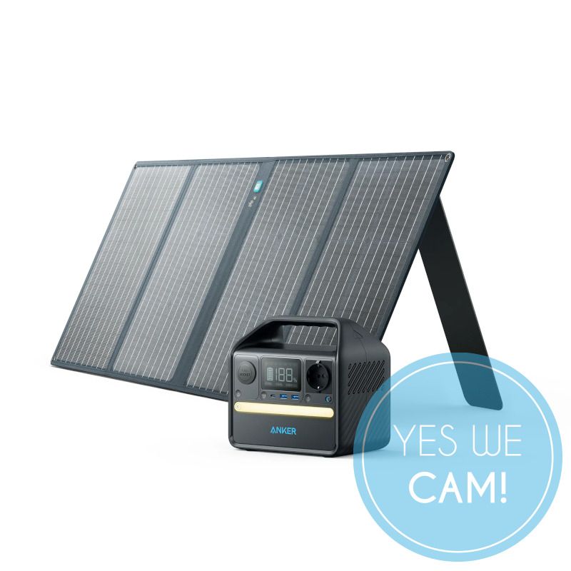 Anker 521 PowerHouse 256 Wh 200 W mit 1x 100 W Solarpanel Notfall