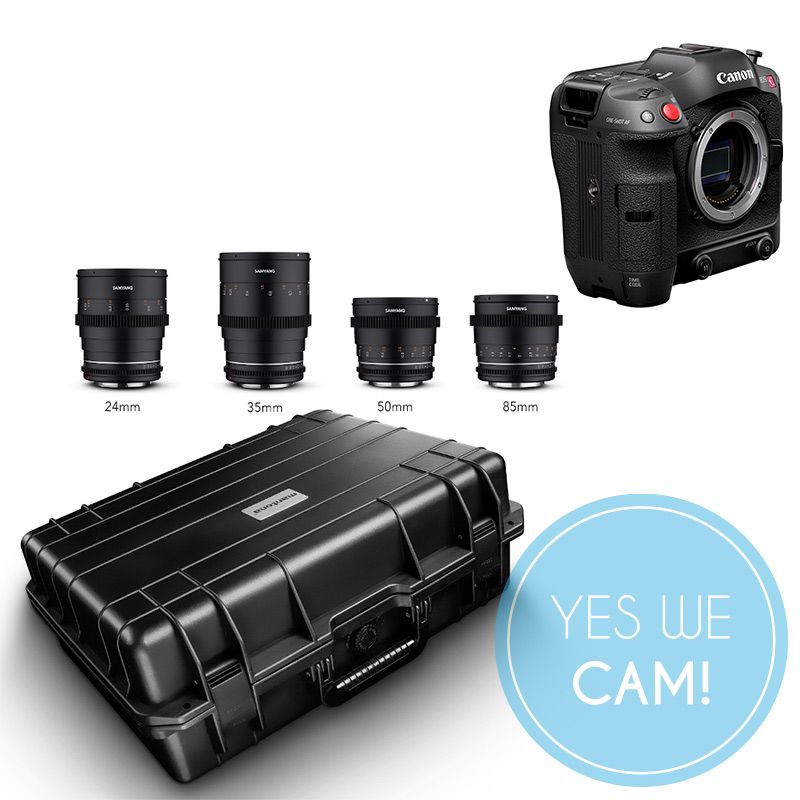 Camera Bundle 11 – Canon EOS C70 mit Samyang MK2 VDSLR Objektivsatz Digitalfilm