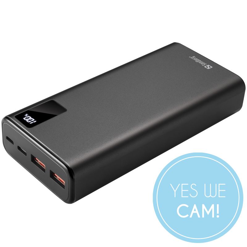 Sandberg Powerbank USB-C PD 20W 20000 Power-Through Modus