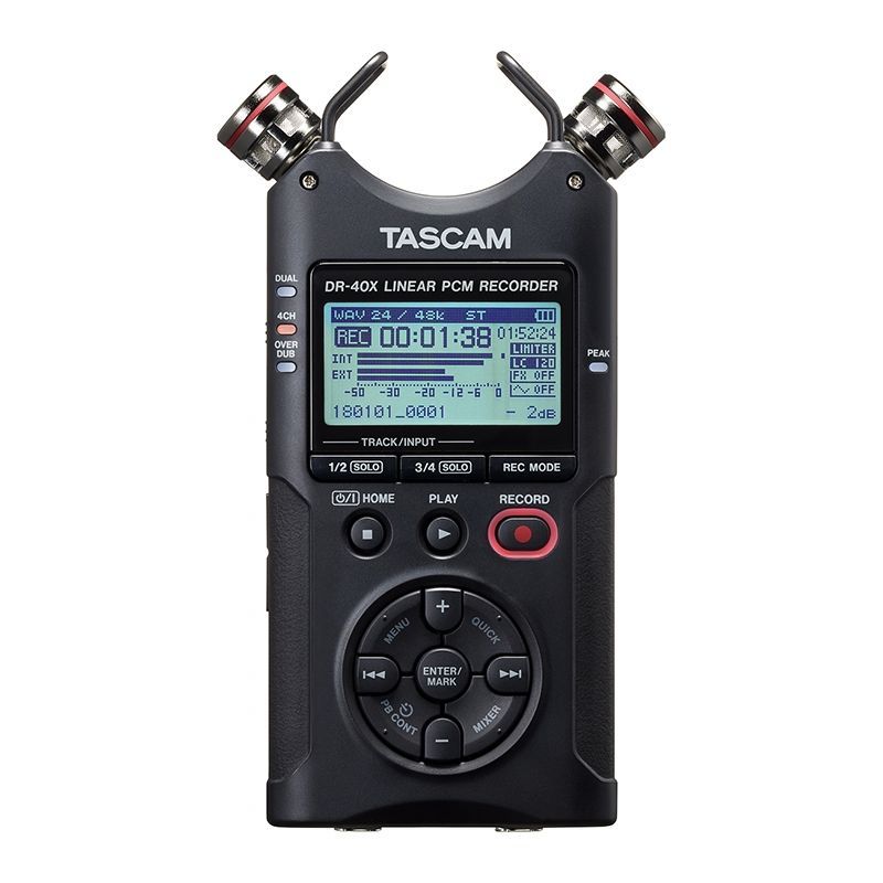 Tascam DR-40X Tragbarer Vierspur-Audiorecorder und USB-Interface kaufen