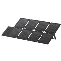 Ausgeklapptes Anker SOLIX PS60 Portable Solarpanel in flacher Frontansicht mit segmentierter Modulstruktur.
