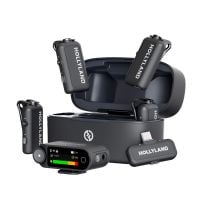 Hollyland LARK MAX 2 Combo 4-Person Version Wireless Microphone, AI-Rauschunterdrückung
