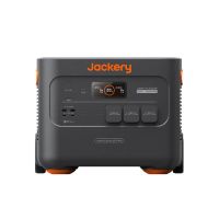 Jackery Explorer 2000 Plus Tragbare Powerstation in Frontansicht mit Display und Stromanschlüssen