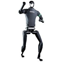 Detailaufnahme der Arm- und Gelenkstruktur eines modernen Humanoid Robot
Autonomer Humanoid Roboter mit Intel Prozessoren und Hochvolt-Batterie